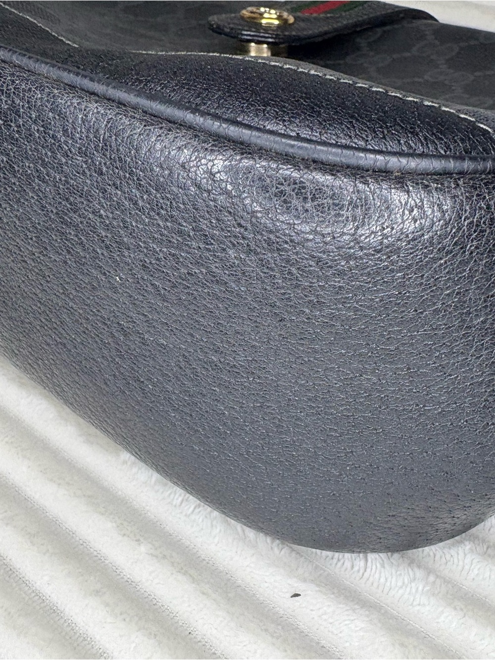 Gucci Vintage GG Monogram Supreme Sherry Web Ophidia Crossbody Bag w COA - Picture 5 of 16